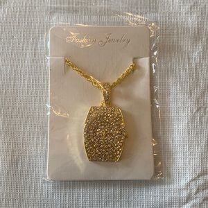 Trendy rap hip hop “iced out” watch chain and pendant.